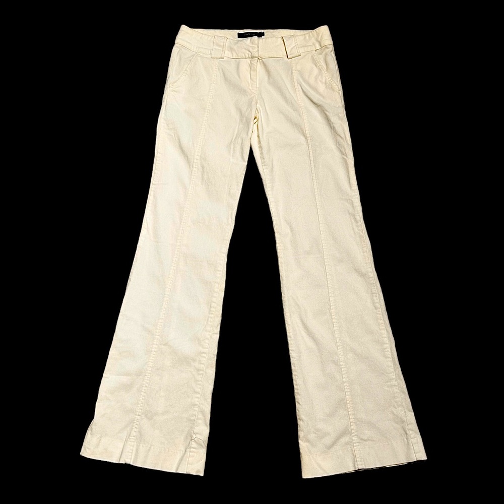 Y2K Arden B cream corduroy flare pants Size 4
